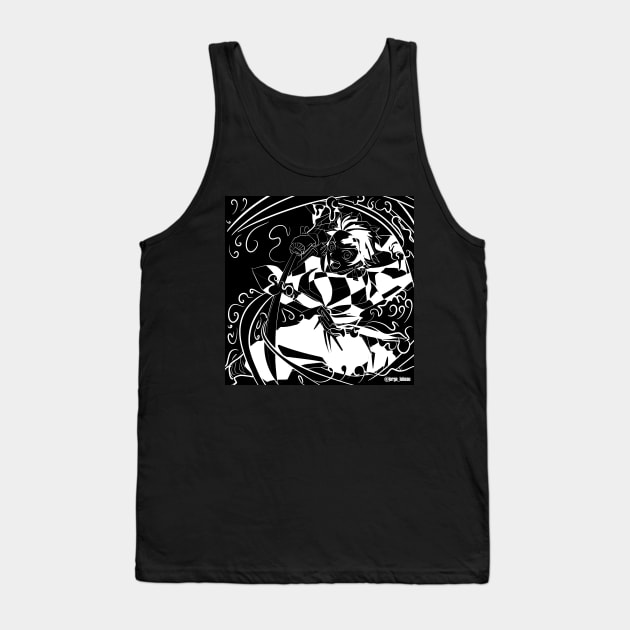 Tanjiro Kamado, the demon slayer Tank Top by jorge_lebeau